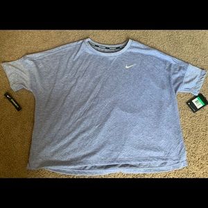 Blue Nike Running Crop top